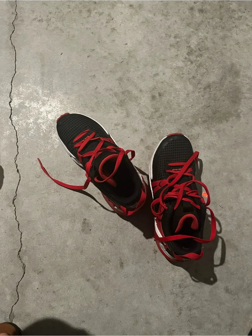Nike Kids Black and Red Athletic Sneakers